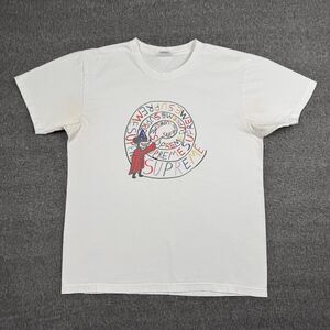 Supreme X Joe‎ Roberts Swirl Mickey Tee Shirt Mens Large White Fantasia Art